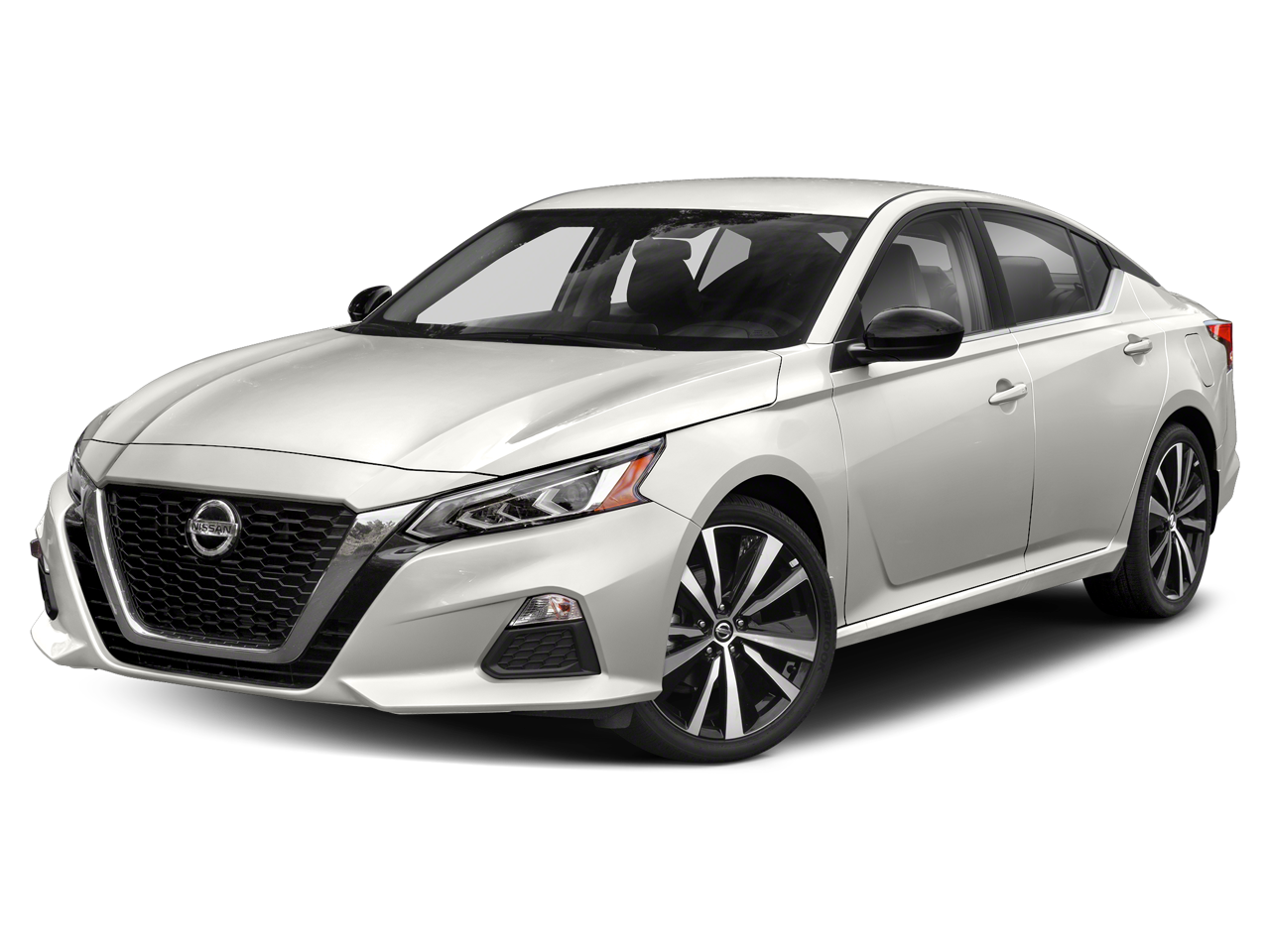 2020 Nissan Altima 2.5 SR in Glacier White — front three-quarter view
