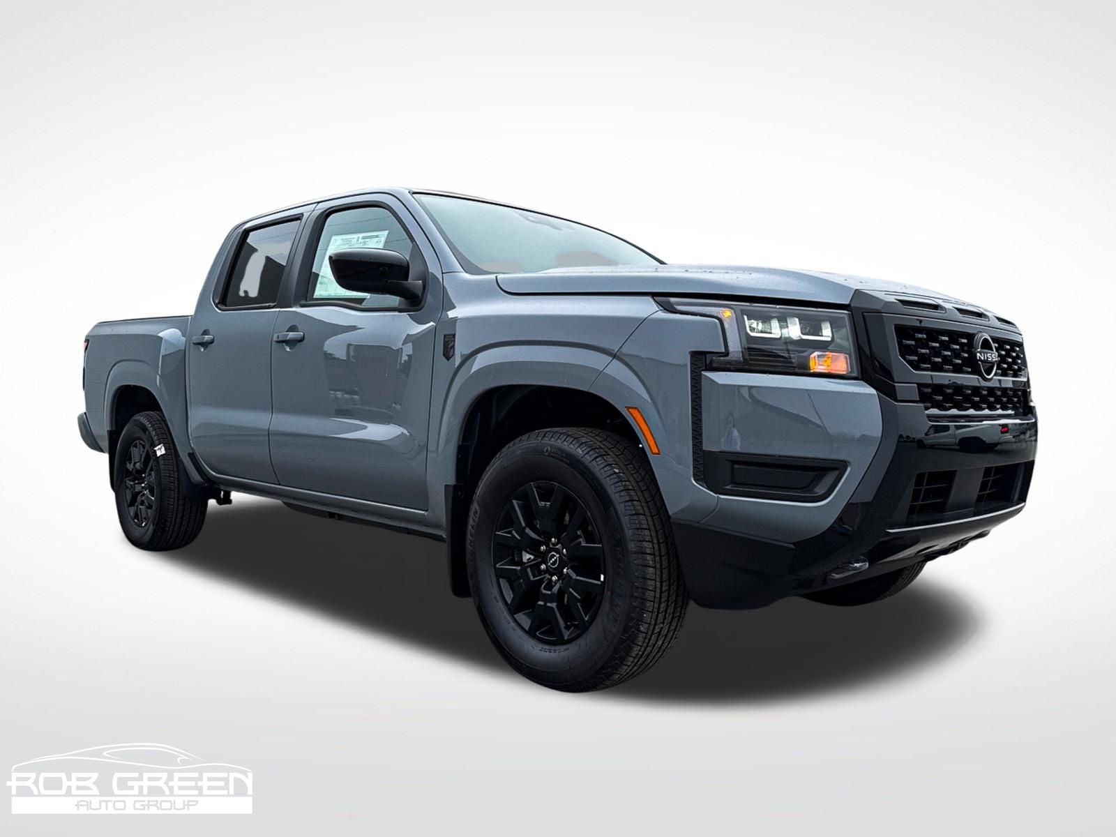 2026 Nissan Frontier SV in Boulder Gray Pearl — front three-quarter view