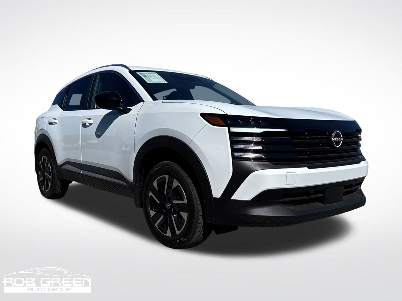 2026 Nissan Kicks SV in Fresh Powder — front three-quarter view