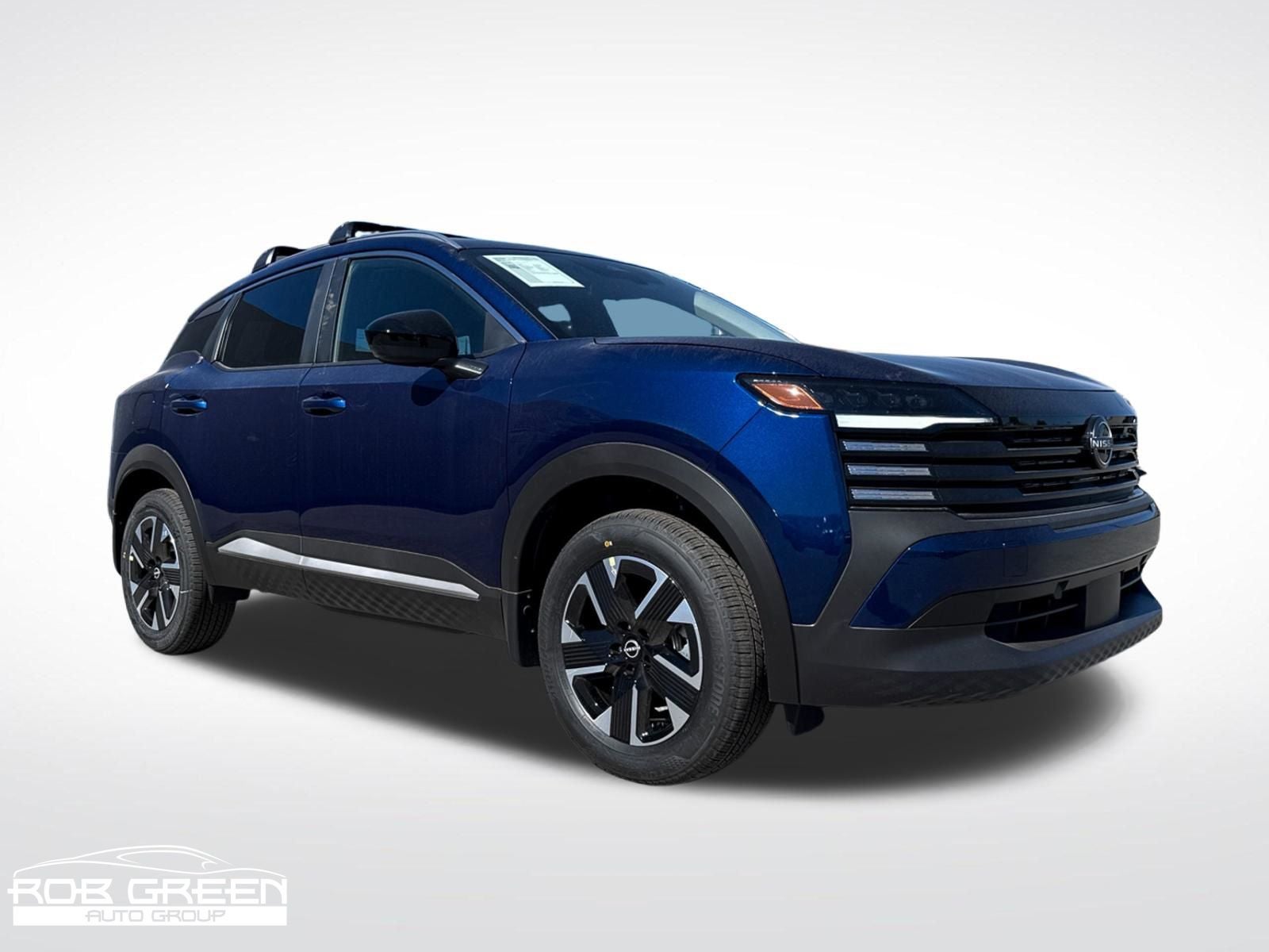 2026 Nissan Kicks SV in Deep Blue Pearl — front three-quarter view