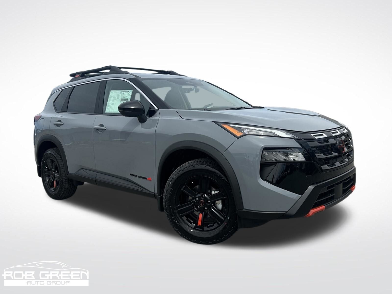 2026 Nissan Rogue Rock Creek in Boulder Gray Pearl — front three-quarter view