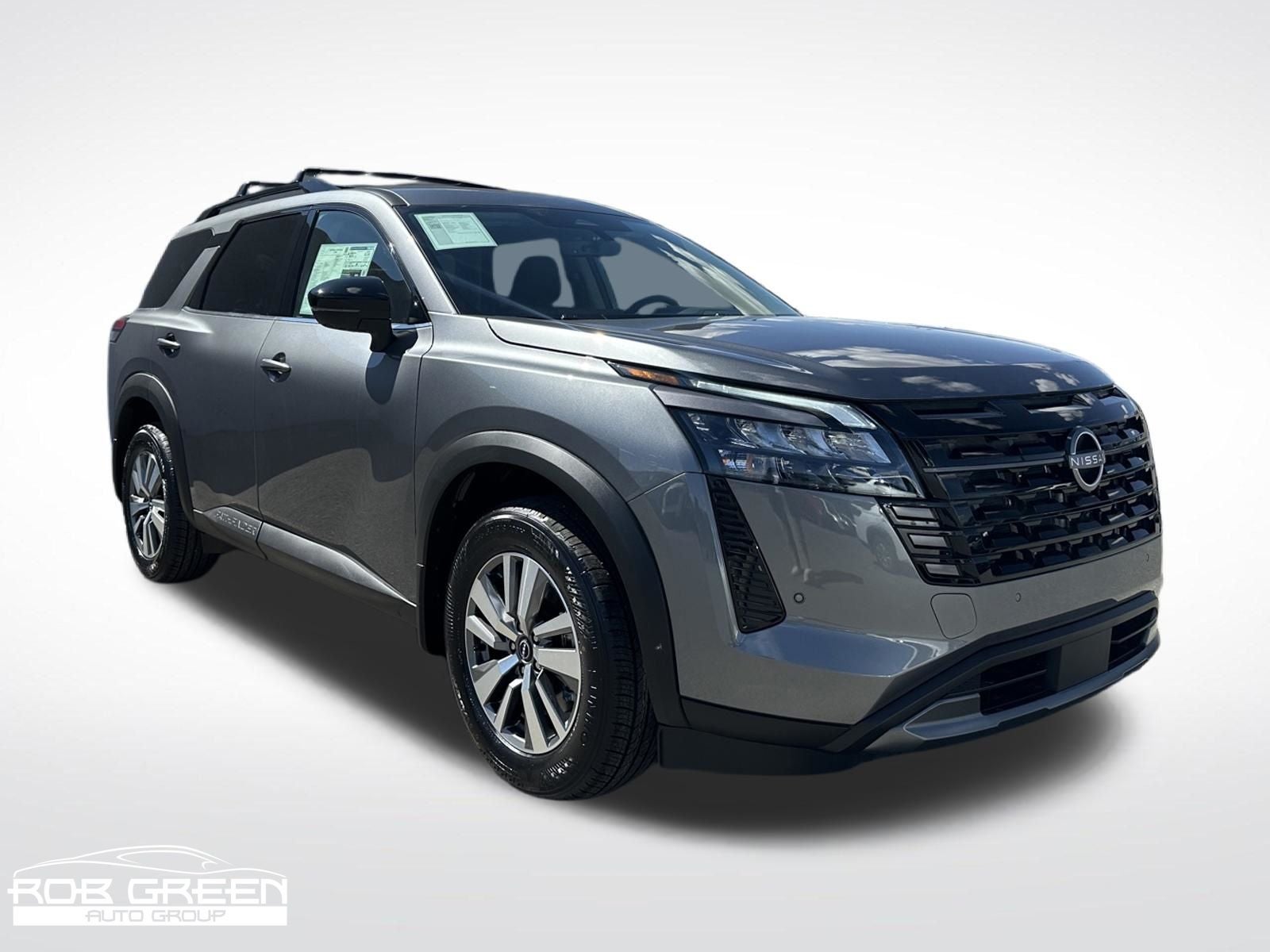 2026 Nissan Pathfinder SL in Gun Metallic — front three-quarter view