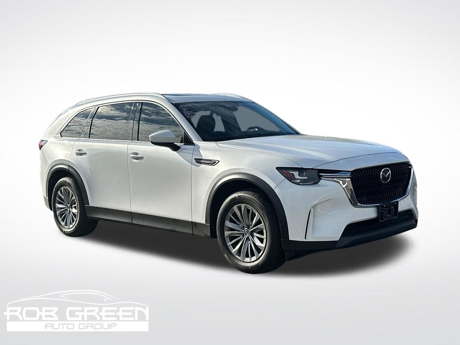 2024 Mazda Mazda CX-90 3.3 Turbo Preferred in Rhodium White Premium — front three-quarter view