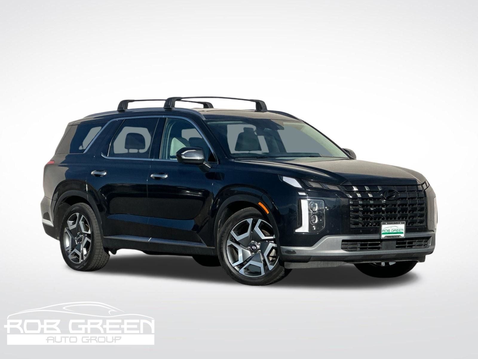 2023 Hyundai Palisade Limited in Moonlight Cloud — front three-quarter view