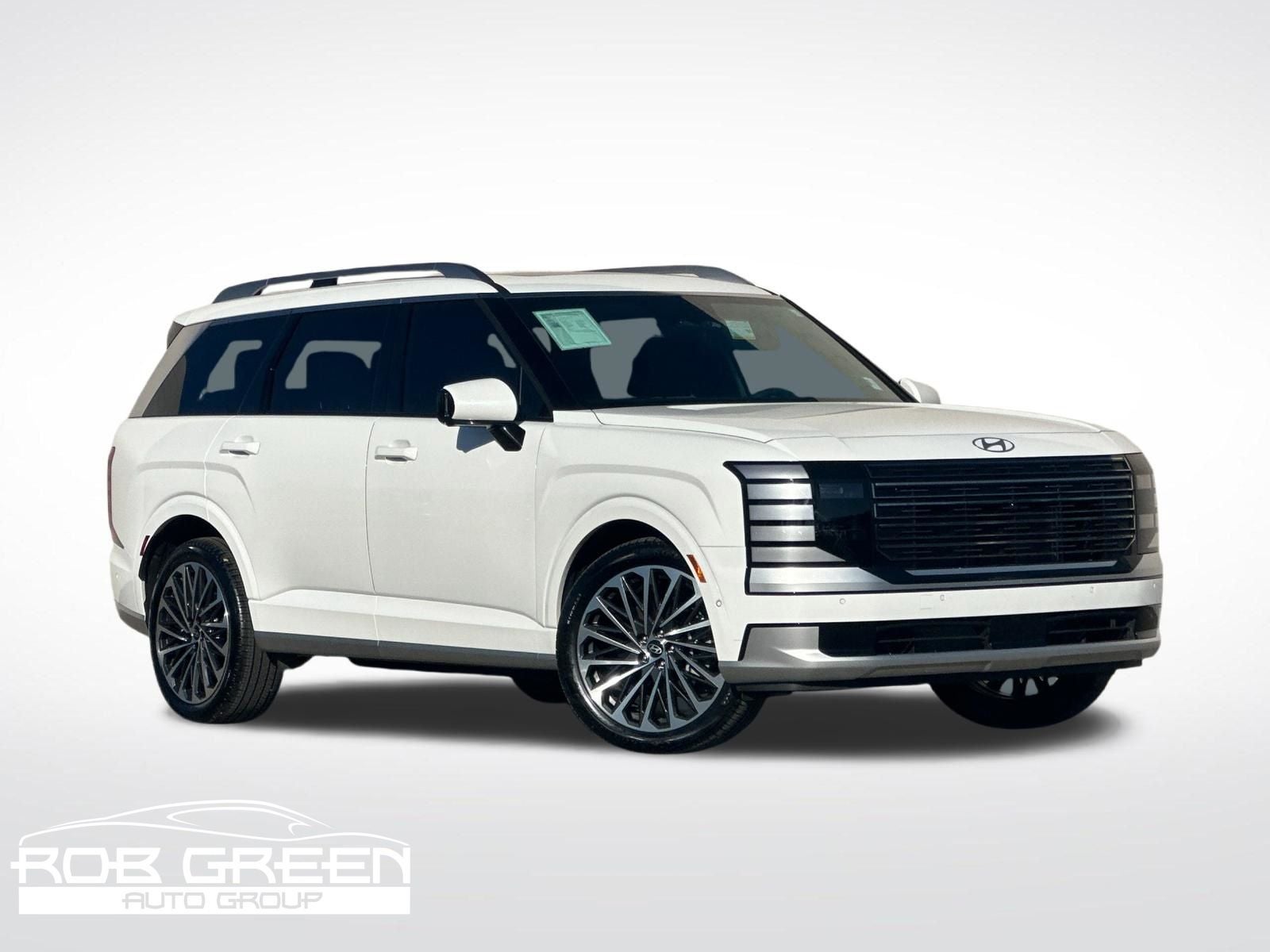 2026 Hyundai Palisade Calligraphy in Creamy White Pearl — front three-quarter view